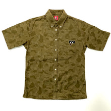 Load image into Gallery viewer, Bape Jacquard Camo Button Up Shirt
