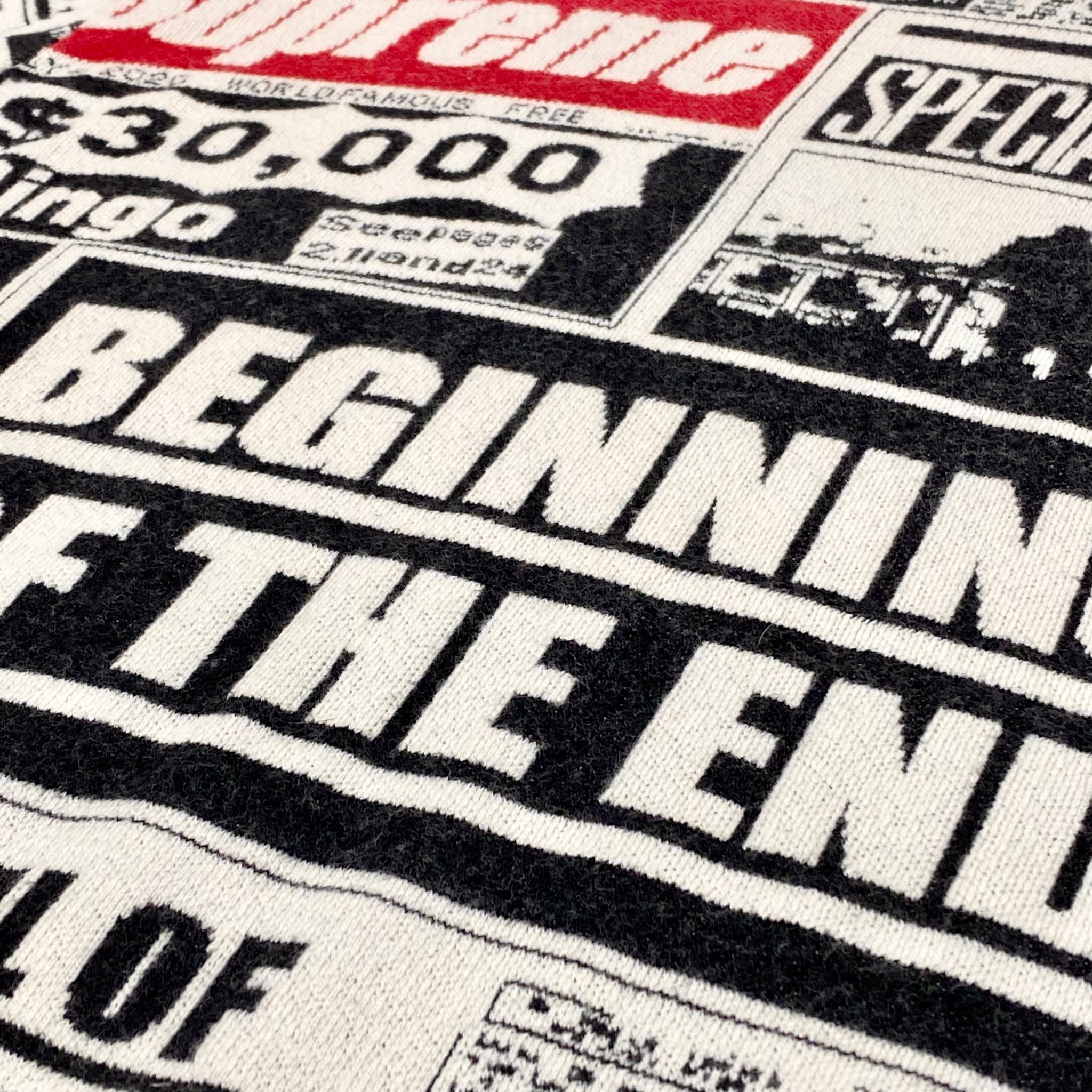 Supreme 2025 newsprint sweater
