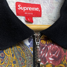 Load image into Gallery viewer, 2017 supreme paisley zip polo l/s
