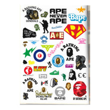 Load image into Gallery viewer, Bape Logo Collage Apehead Pique Polo
