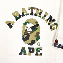 Load image into Gallery viewer, OG BAPE Angry Face College Logo Tee Shirt
