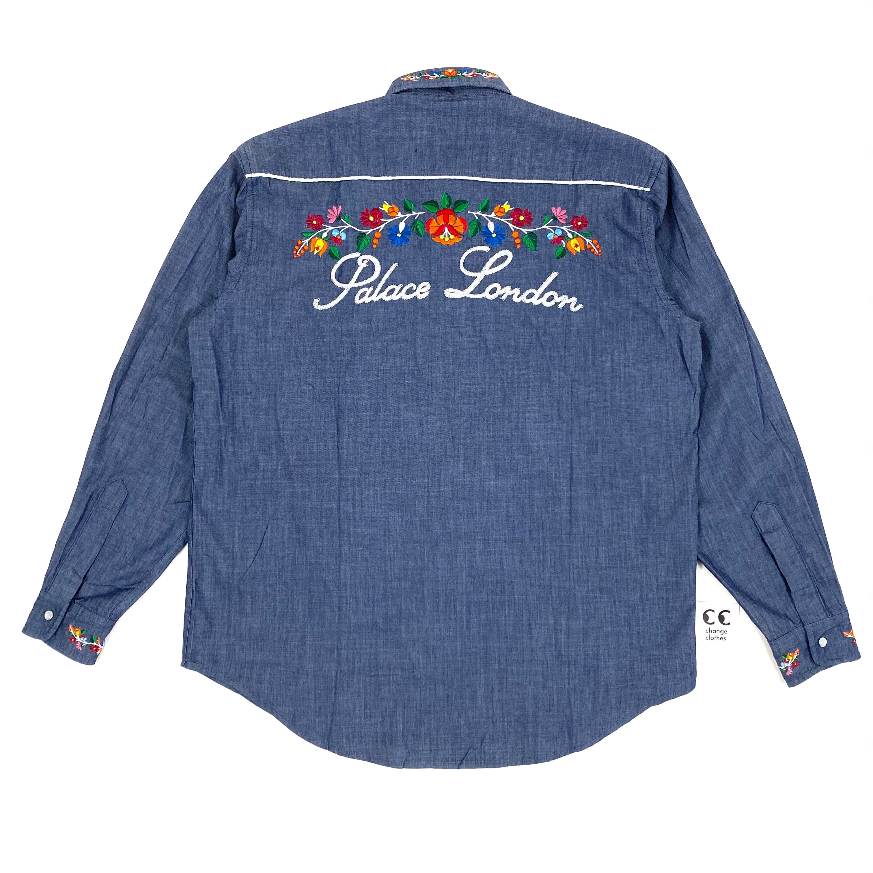 Palace Ye Ha(M) Denim Western Button Down Shirt – change clothes