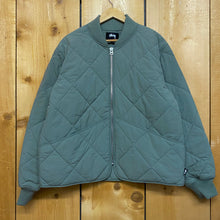 Load image into Gallery viewer, stüssy dice quilted liner jacket
