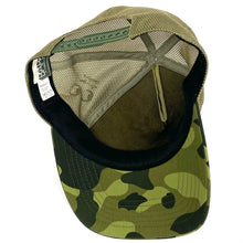 Load image into Gallery viewer, BAPE Van Halen Logo Camo Trucker Cap Hat 2007
