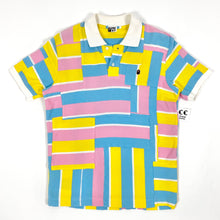 Load image into Gallery viewer, OG Bape Cotton Candy Patchwork Apehead Polo Shirt 2006
