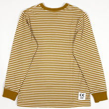 Load image into Gallery viewer, Supreme Striped L/S Logo Top 2015 Mustard
