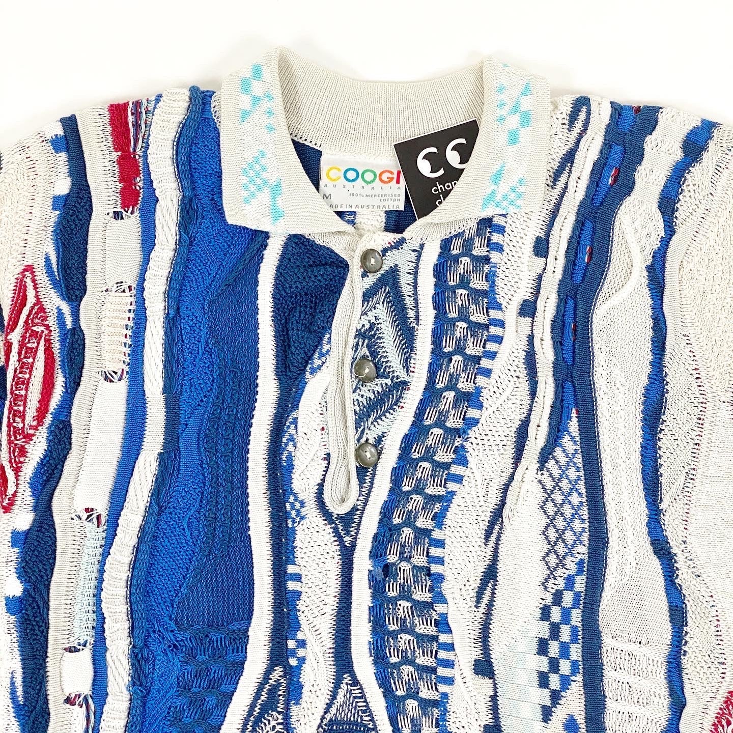 vintage Coogi Polo Sweater Short Sleeve Shirt change clothes