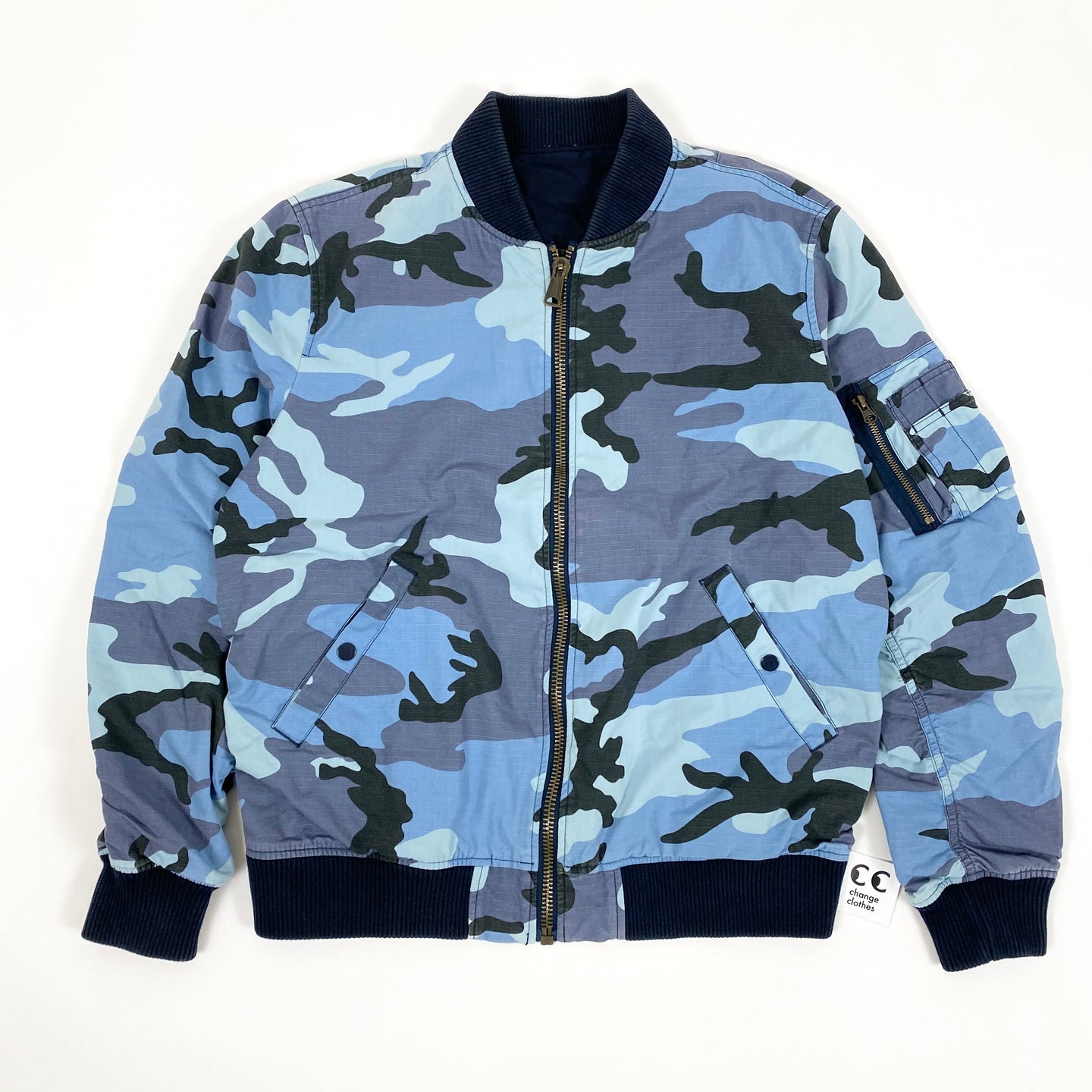 Supreme Reversible Cotton Camo MA-1 Bomber Jacket