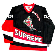 Load image into Gallery viewer, Supreme Crossover Hockey Top Jersey 2019 White Green Yellow
