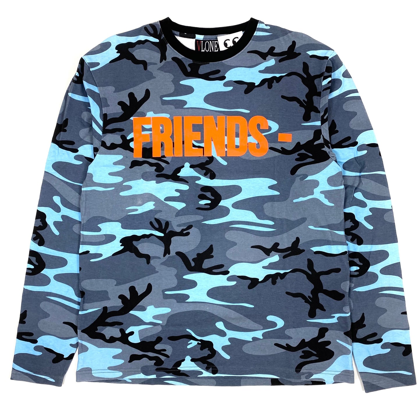 VLONE FRIENDS - Blue Camo Long Sleeve Tee 2016