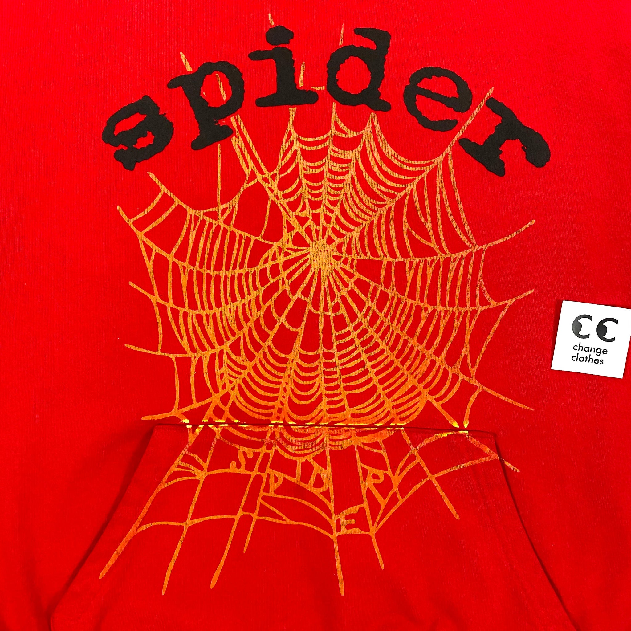 Spider Worldwide Hoodie King SP5DER Red 2019 – change clothes