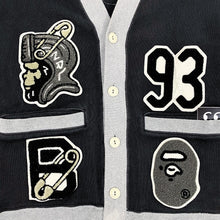 Load image into Gallery viewer, BAPE LETTERMAN CARDIGAN CHENILLE VARSITY SWEATSHIRT PATCHES
