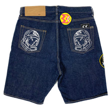 Load image into Gallery viewer, 2008 bbc astronaut appliqué denim shorts
