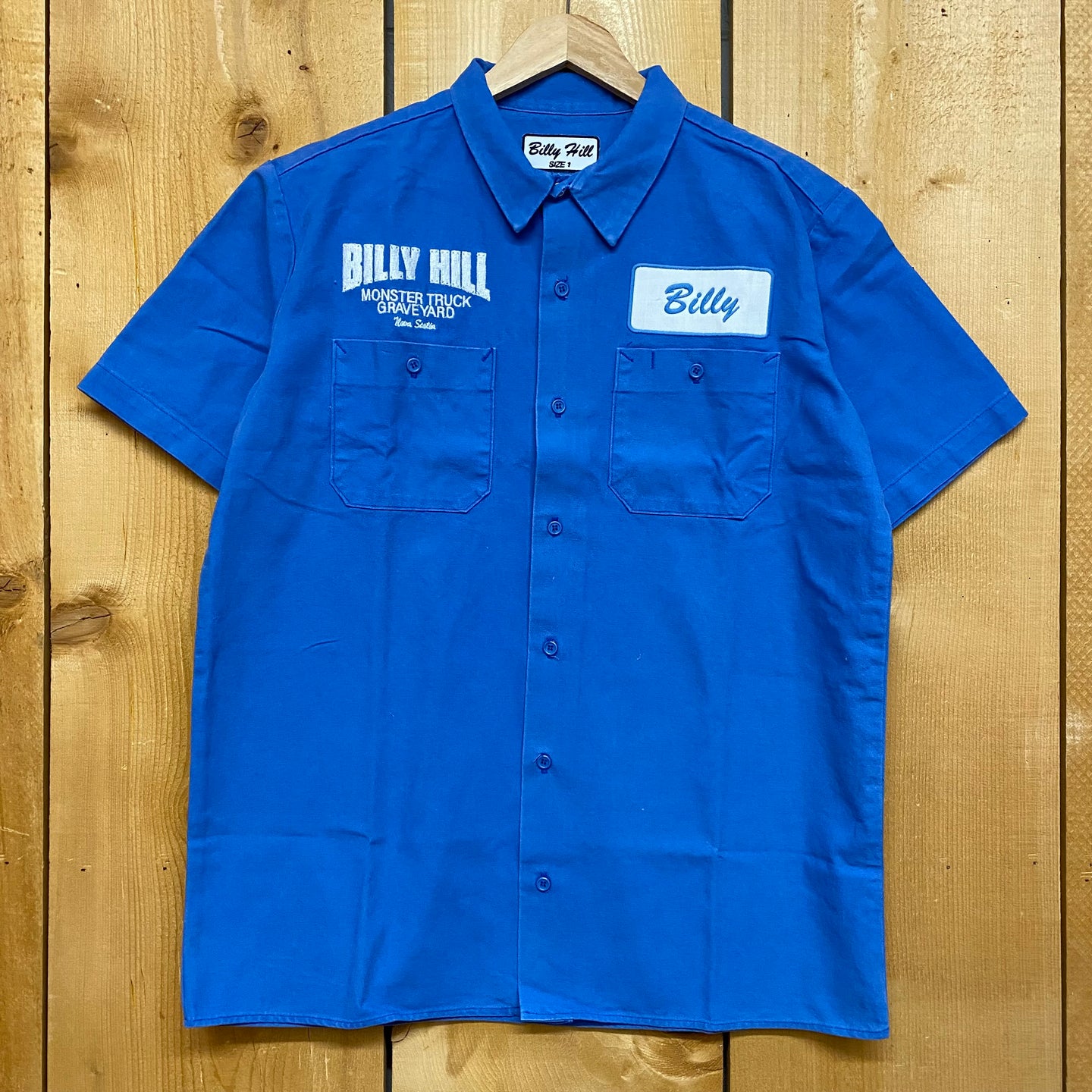 billy hill mechanics shirt blue