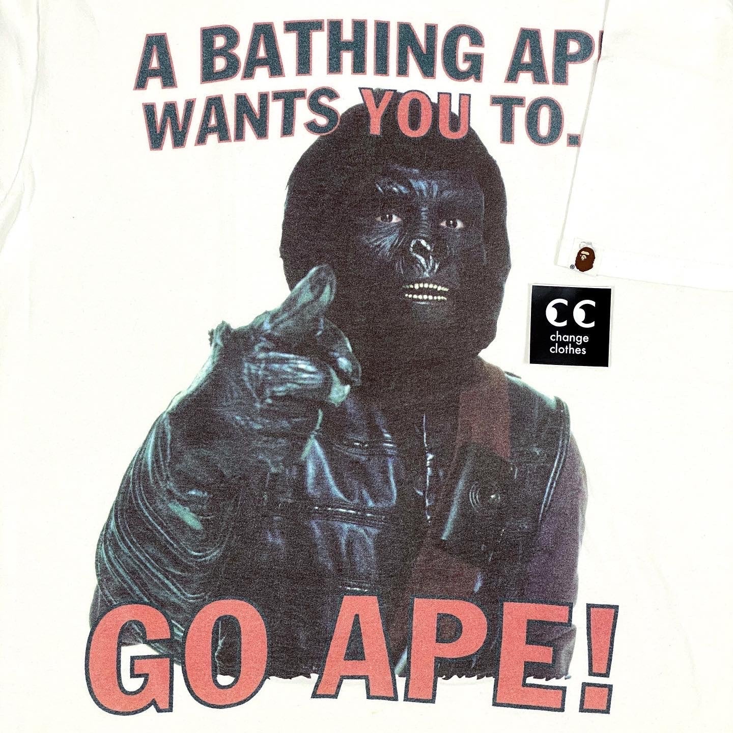 1998 bape wants you to go ape tee – change clothes