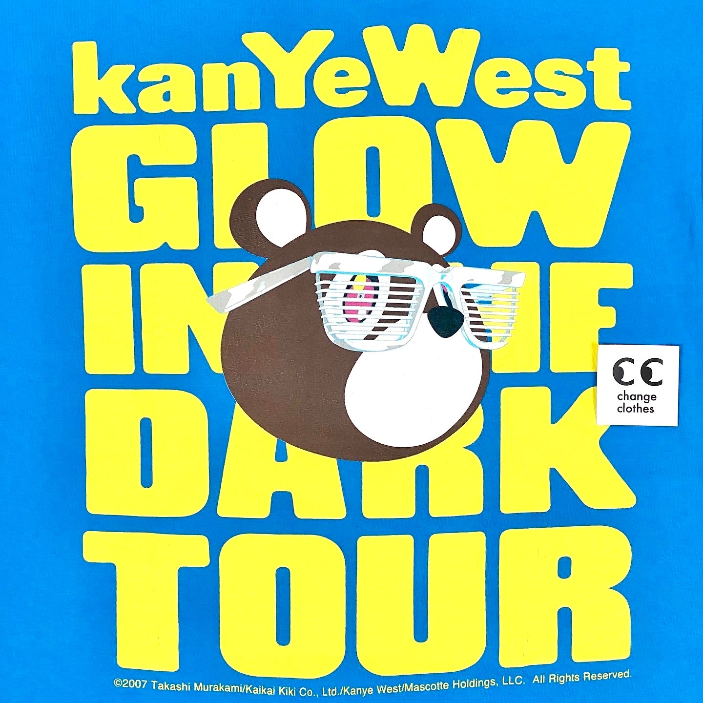 Kanye West / Takashi Murakami Glow in the Dark Tour Tee – change