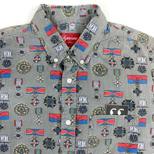 Load image into Gallery viewer, Supreme Medals Button Up Shirt 2010
