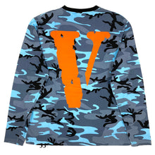 Load image into Gallery viewer, VLONE FRIENDS - Blue Camo Long Sleeve Tee 2016
