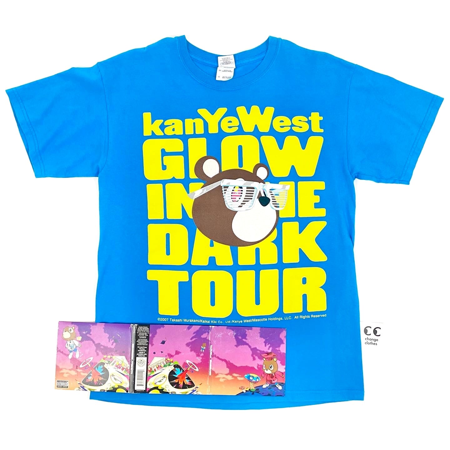 Kanye West / Takashi Murakami Glow in the Dark Tour Tee – change