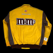 Load image into Gallery viewer, 1999 jeff hamilton leather m&amp;ms racing jacket
