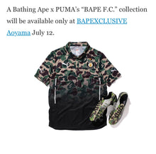 Load image into Gallery viewer, Bape x Puma FC Soccer Jersey Futbol 2014
