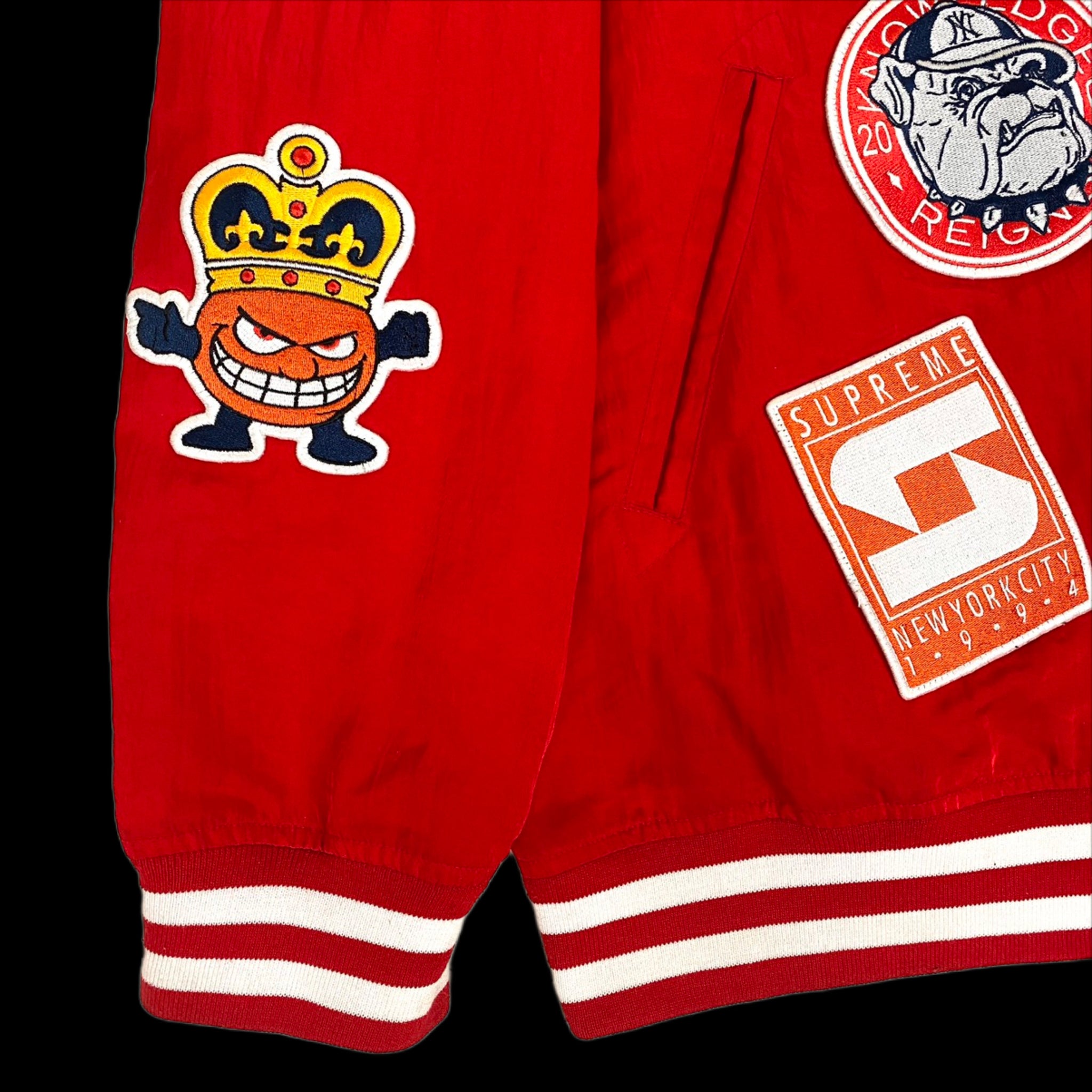 2007 supreme ncaa varsity jacket – change clothes