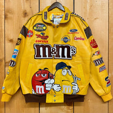 Load image into Gallery viewer, 1999 jeff hamilton leather m&amp;ms racing jacket
