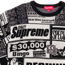 Load image into Gallery viewer, Supreme Newsprint Sweater
