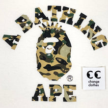 Load image into Gallery viewer, 2006 bape // kaws camo college logo ny l/s
