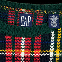 Load image into Gallery viewer, 1990s gap knit plaid sweater
