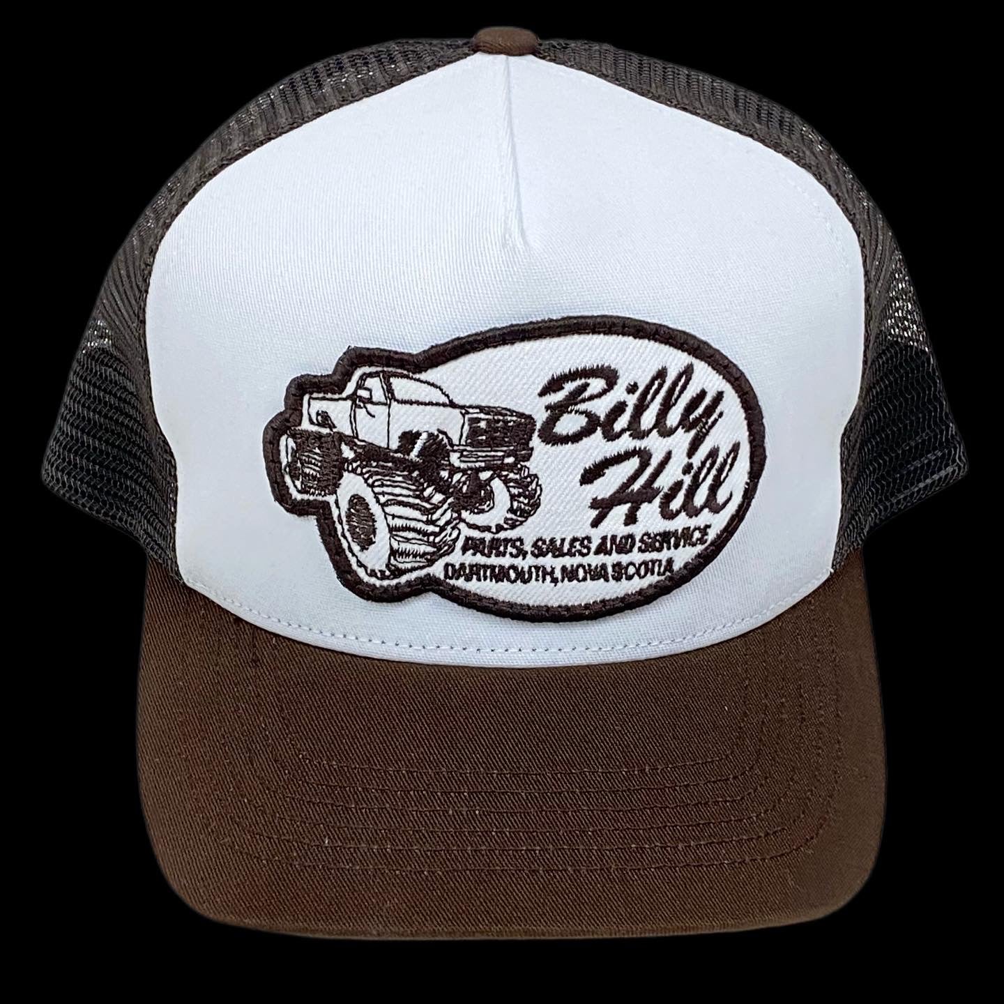 billy hill classic patch trucker hat brown