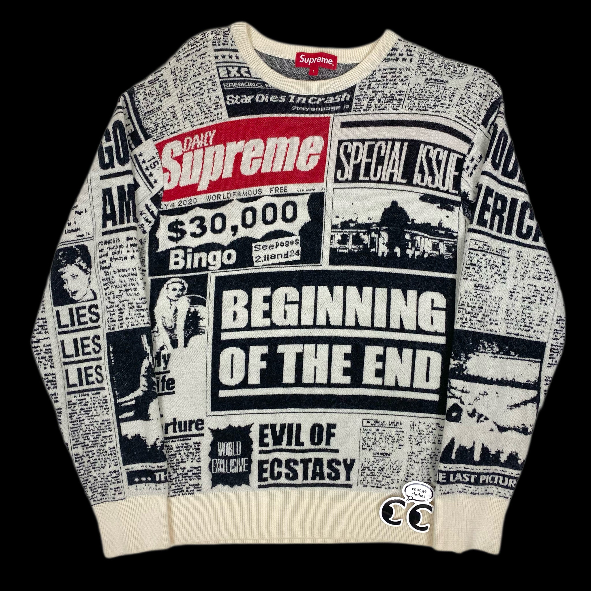 Supreme on sale sweater 2018