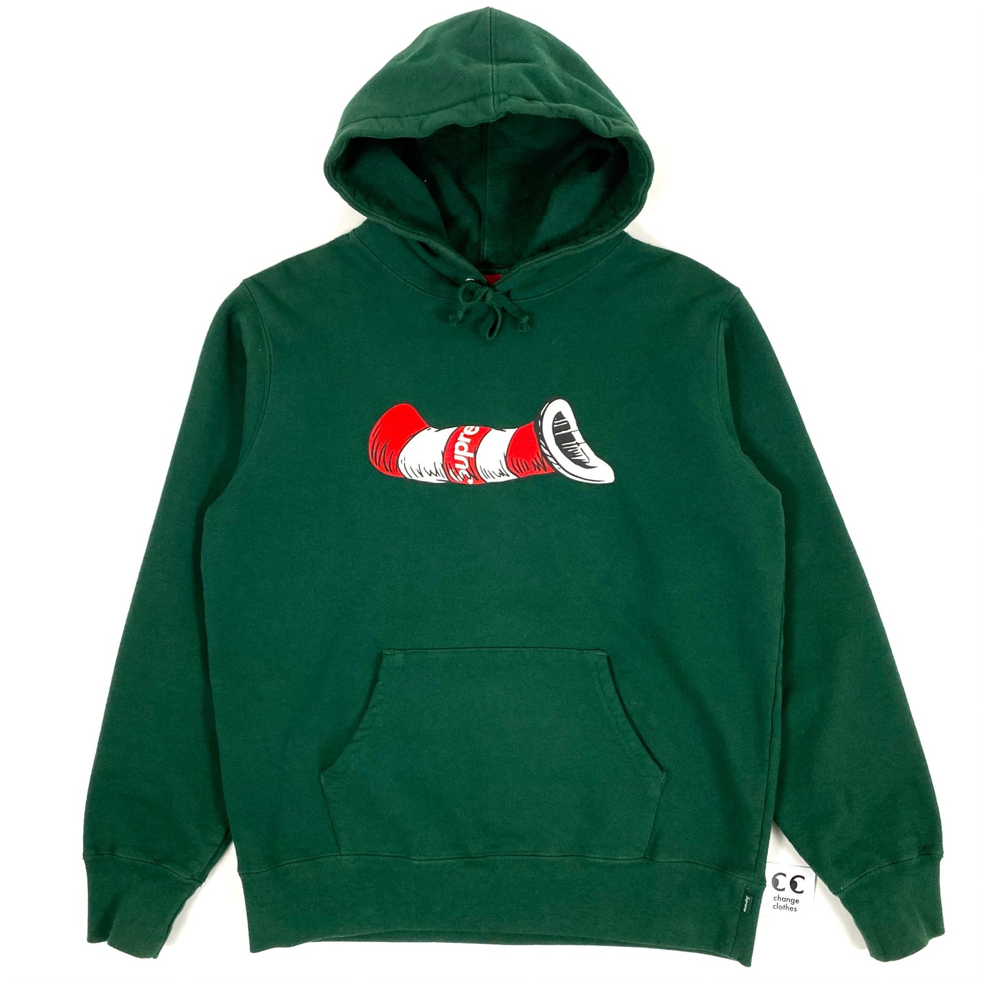 Supreme Cat in the Hat Hoodie Green