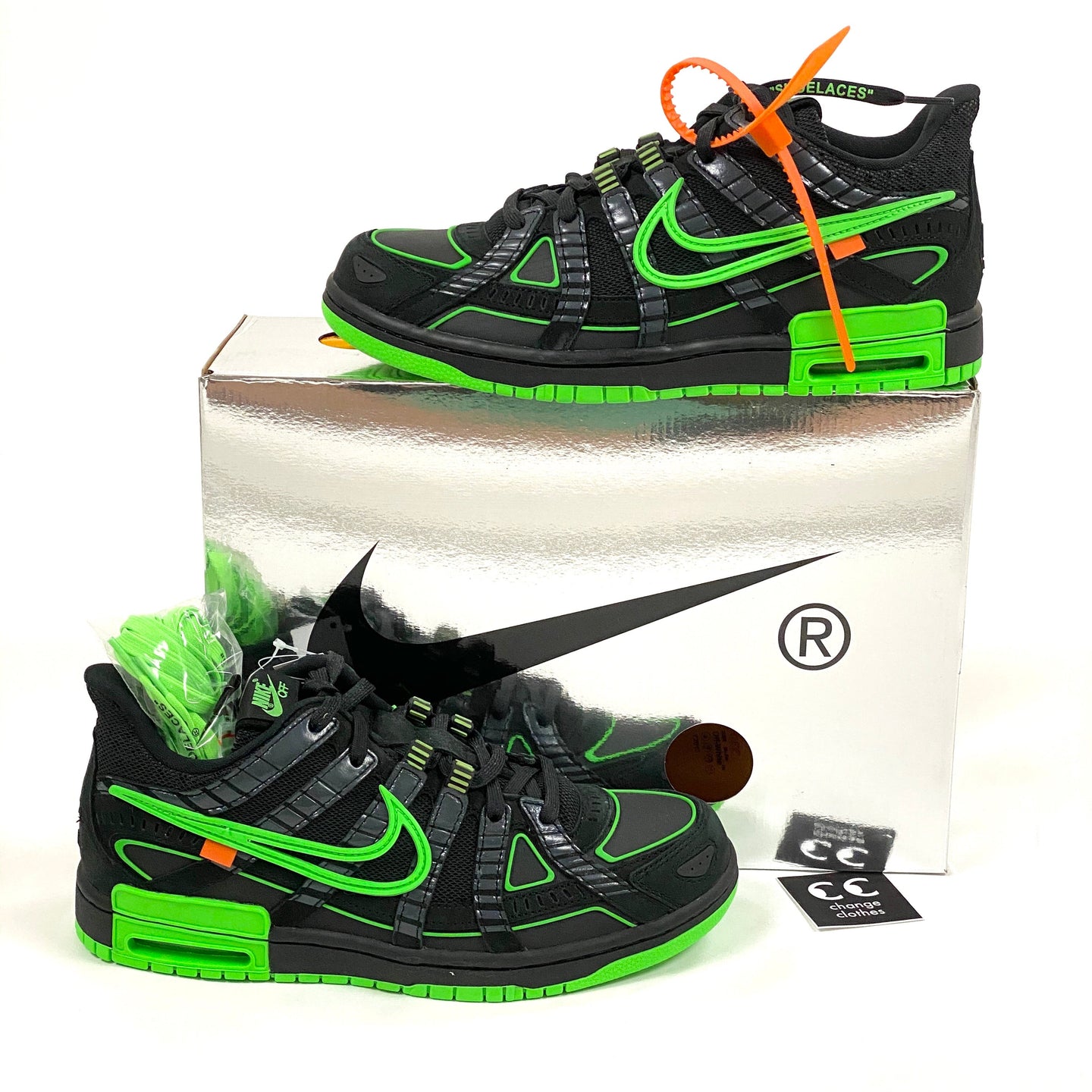 OFF WHITE c/o NIKE Rubber Dunk Green Strike