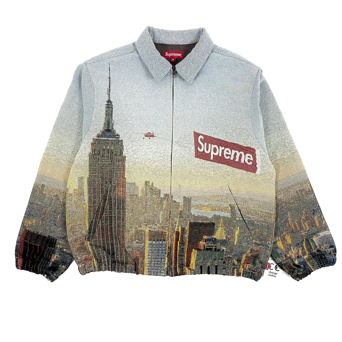 2020 supreme aerial tapestry harrington jacket