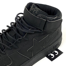 Load image into Gallery viewer, Bape All Black Bapesta Mid Sneakers
