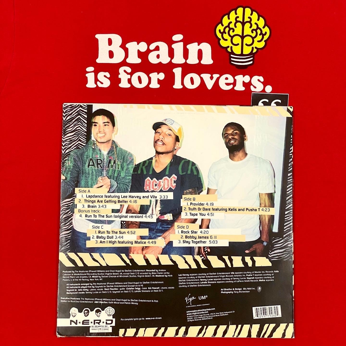 NERD Brain is for Lovers Tee Shirt 2008 – change clothes