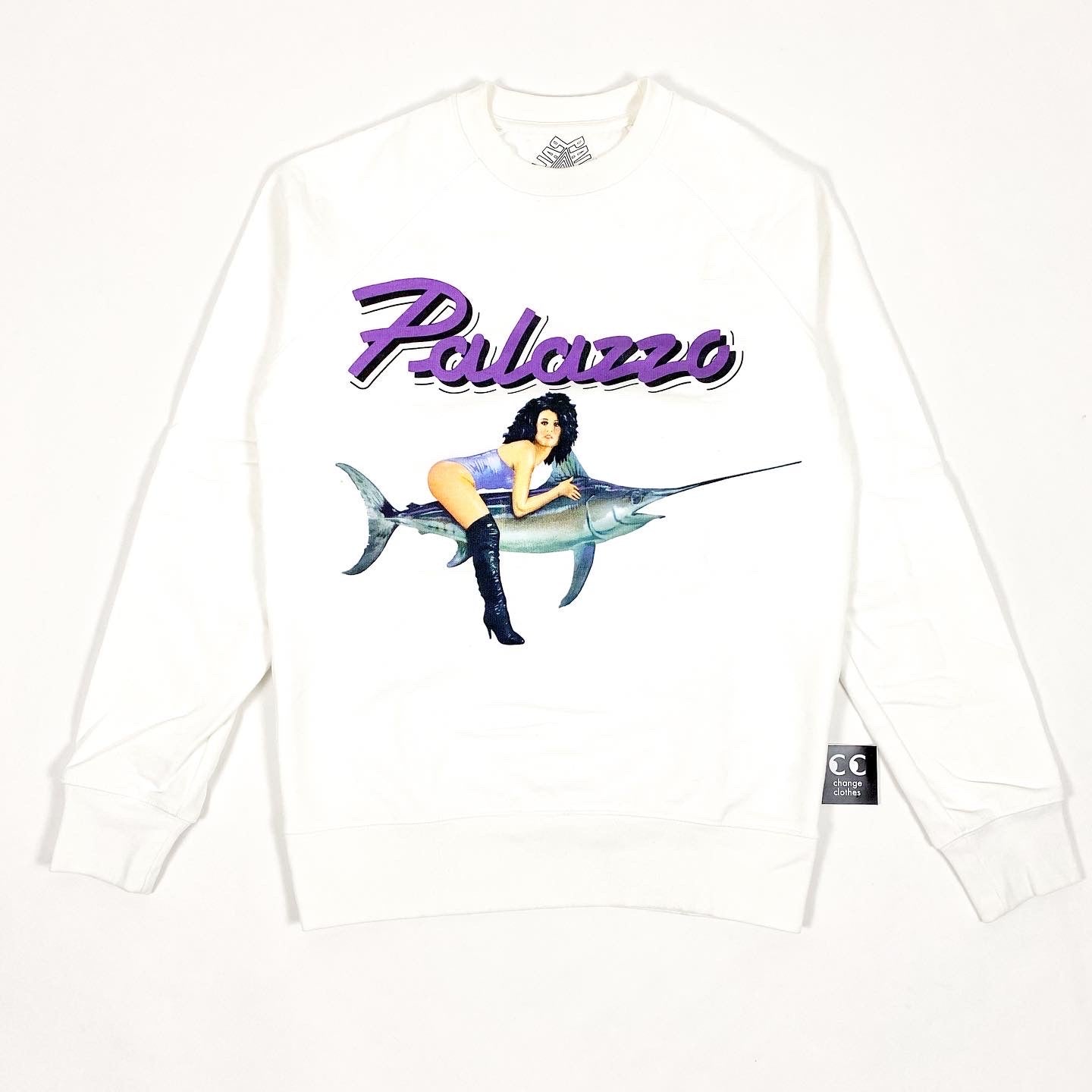 2014 palace palazzo pin up crewneck sweatshirt