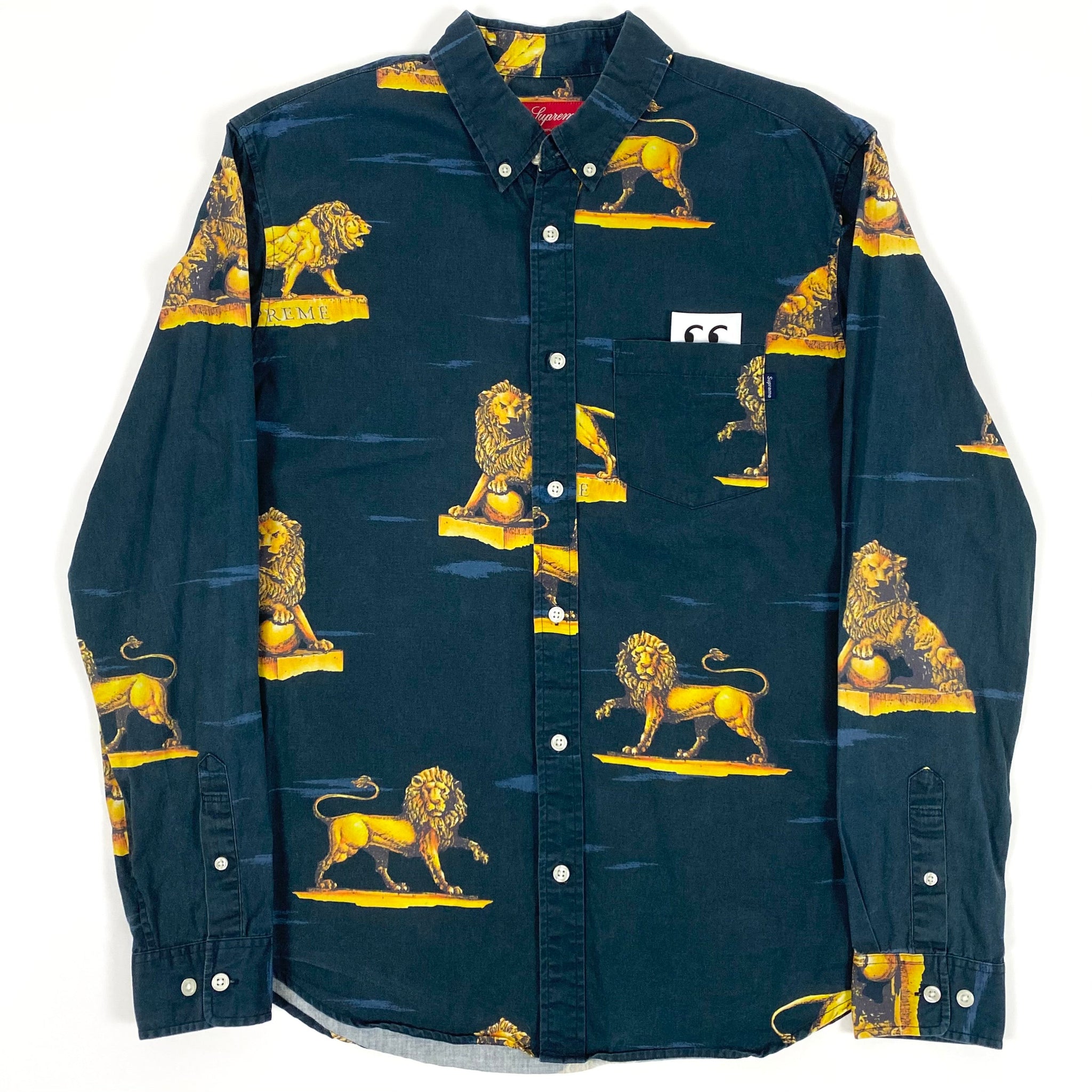 Supreme Lions Button Down Shirt 2013 – change clothes