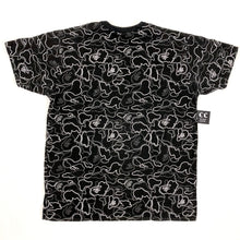 Load image into Gallery viewer, Bape Neon Camo Reversible Sta Logo Tee Shirt Black 2006
