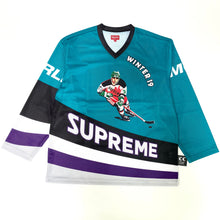 Load image into Gallery viewer, Supreme Crossover Hockey Top Jersey 2019 White Green Yellow
