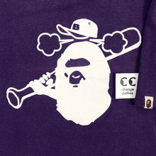 Load image into Gallery viewer, Bape Baseball Apehead Tee Shirt 2009
