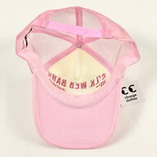 Load image into Gallery viewer, Spider Worldwide Silk Web Bank Trucker Cap Pink White Hat
