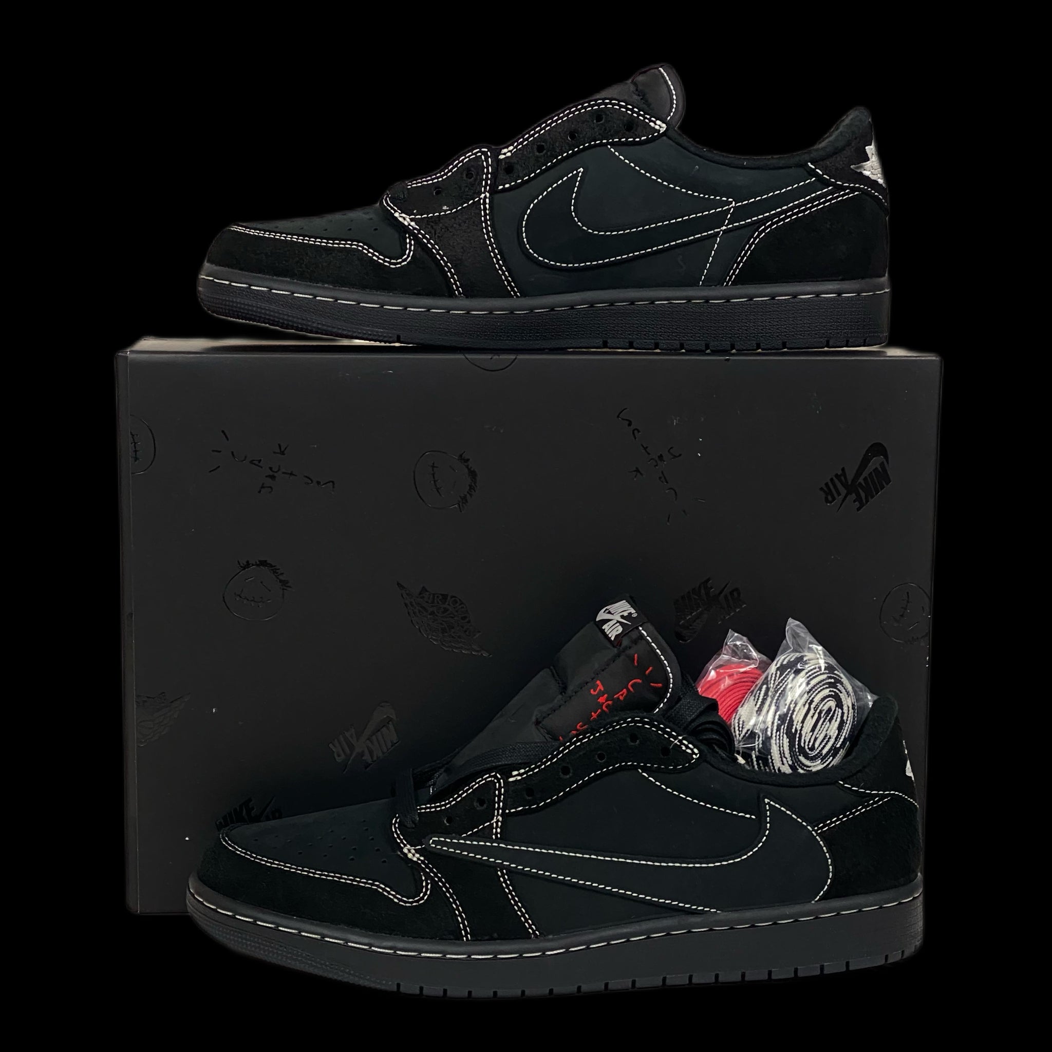 travis scott // nike air jordan 1 black phantom 2022 – change clothes