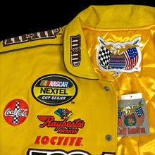 Load image into Gallery viewer, 1999 jeff hamilton leather m&amp;ms racing jacket
