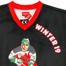 Load image into Gallery viewer, Supreme Crossover Hockey Top Jersey 2019 White Green Yellow
