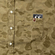 Load image into Gallery viewer, Bape Jacquard Camo Button Up Shirt
