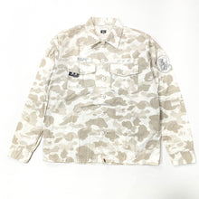 Load image into Gallery viewer, Bape 1st Snow Camo Military Button Up Shirt
