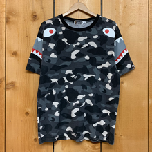 Load image into Gallery viewer, bape shark shoulder tee shirt city camo
